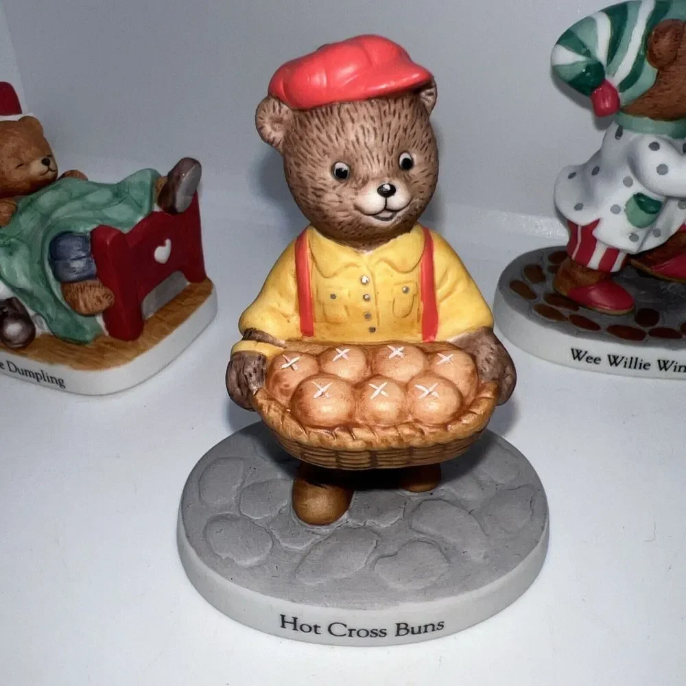 1994 Nursery Rhyme‎ Bears Bronson Stevenson Figurines Lot Of 5 - No Boxes